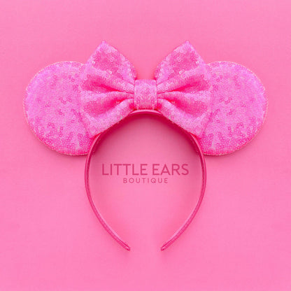 Pink Mickey Ears- mickey ears disney headband mouse