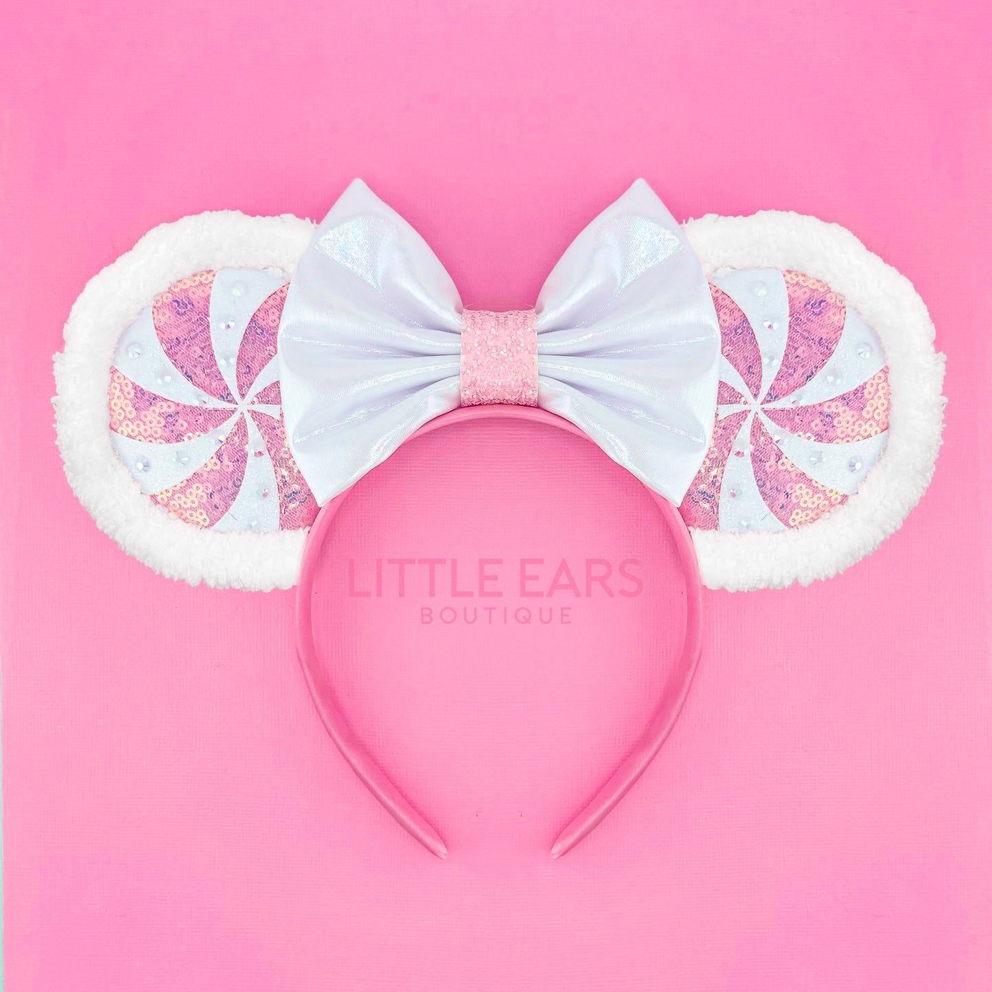 Pink Candycane Mickey Ears