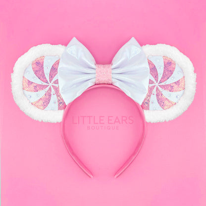 Pink Candycane Mickey Ears