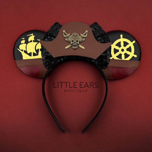 Pirate Mickey Ears- mickey ears disney headband mouse