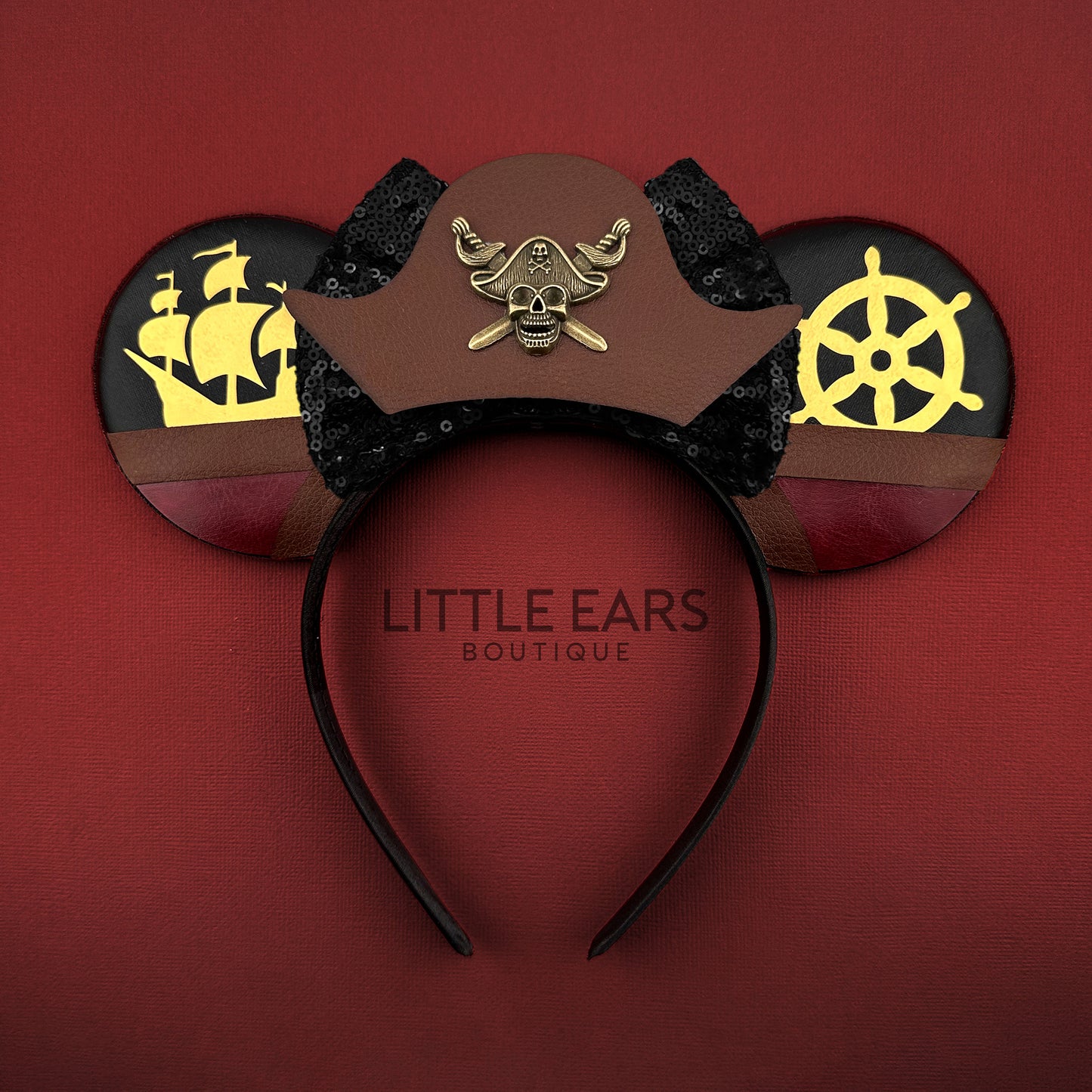 Pirate Mickey Ears- mickey ears disney headband mouse