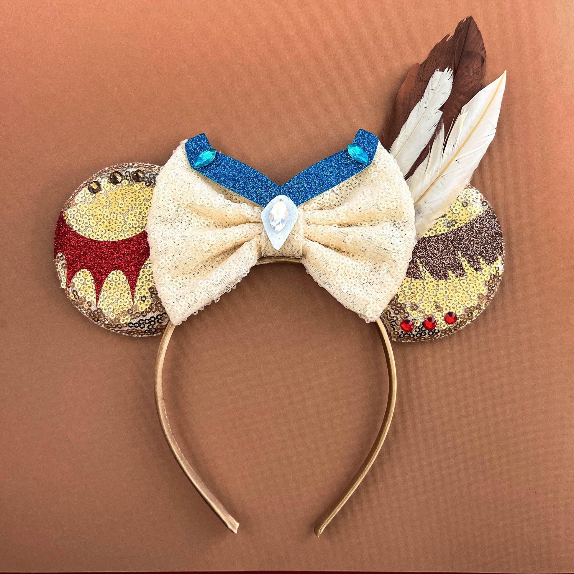 Pocahontas Mickey Ears- mickey ears disney headband mouse