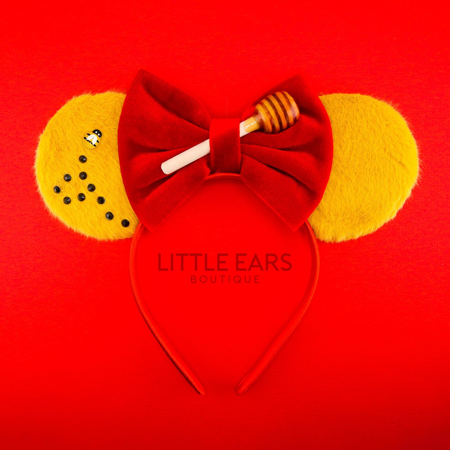 Pooh Fur Mickey Ears - mickey ears - disney ears - mouse ears headband - little ears boutique