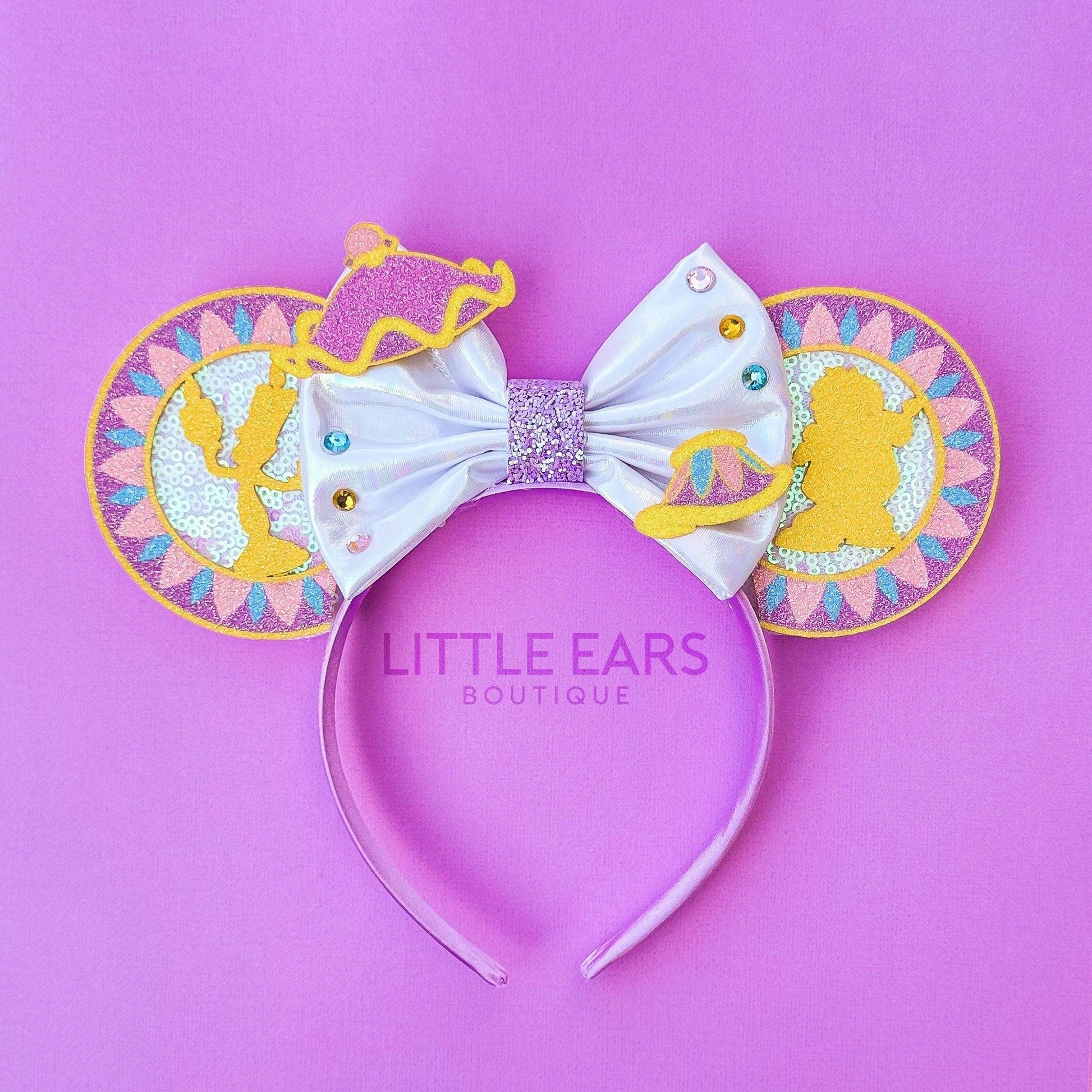 Potts and Chip Mickey Ears- mickey ears disney headband mouse