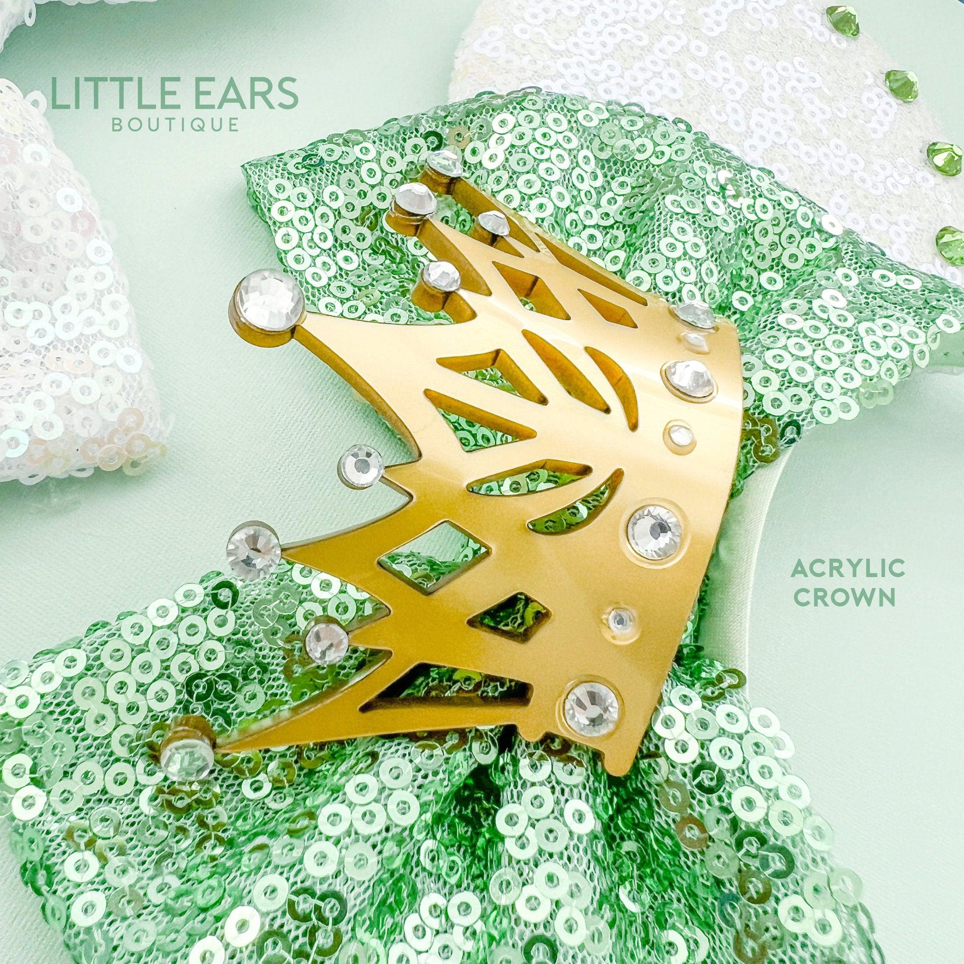 ZHENNAN Mouse Ears Headbands For Women, Glitter Princess Tiana Tiara