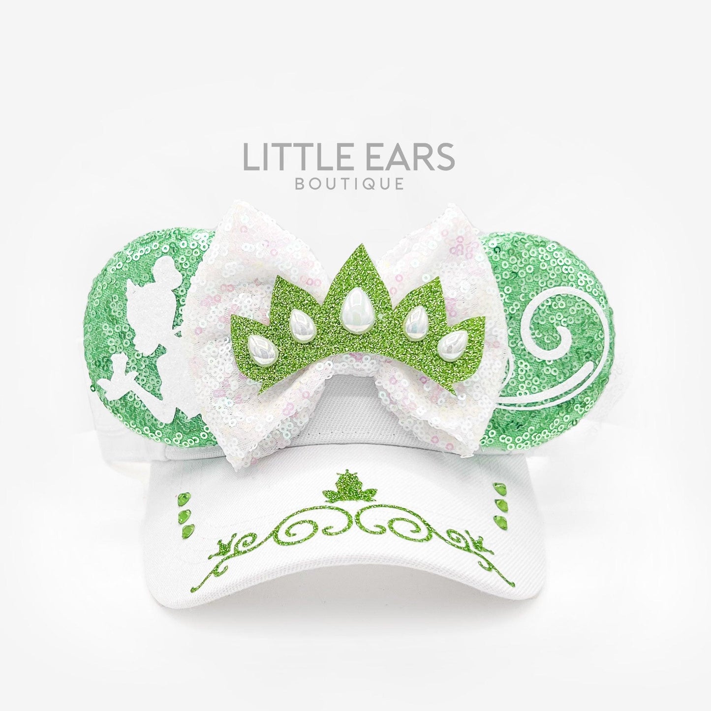 Princess & Frog Mickey Visor- mickey ears disney headband mouse
