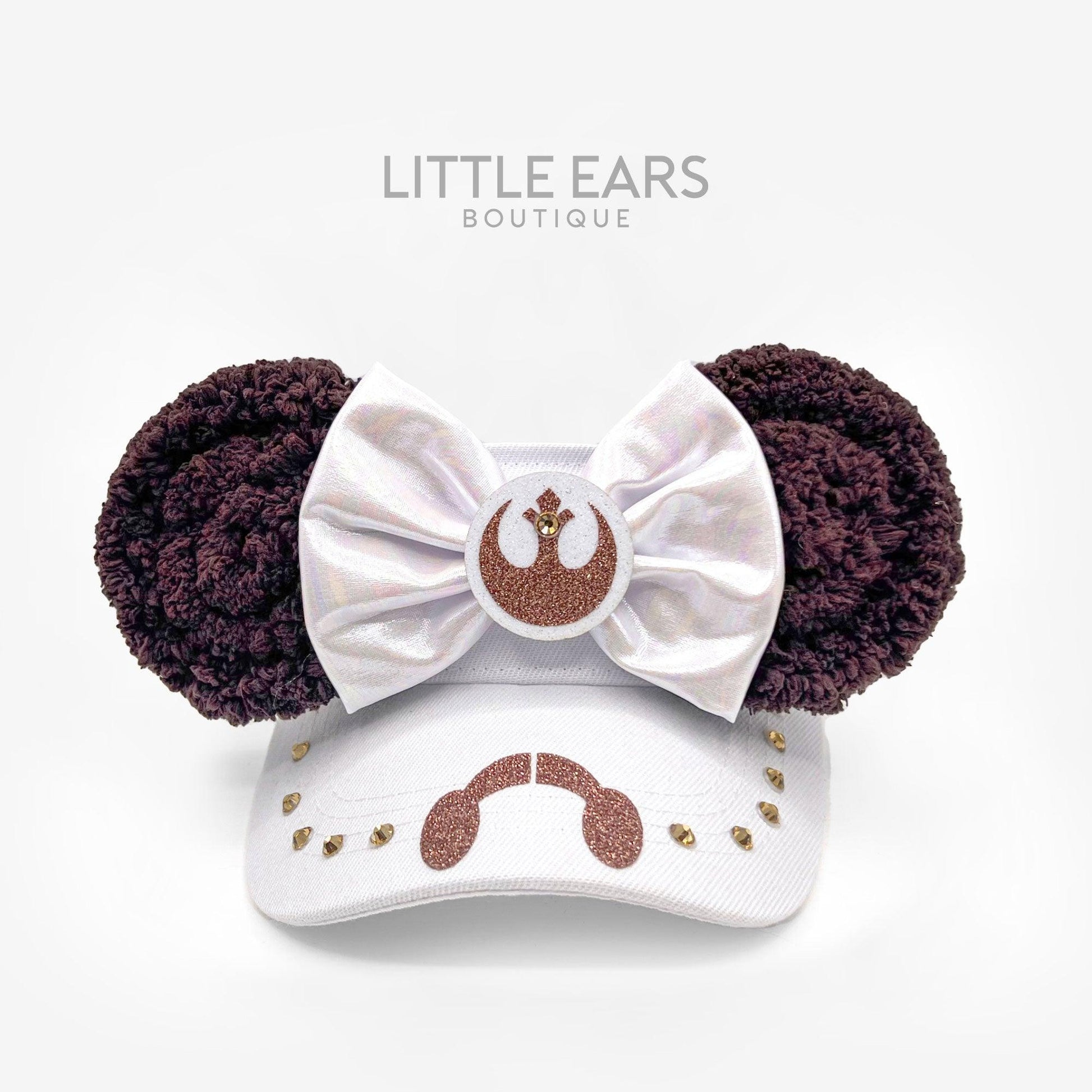 Princess Leia Mickey Visor- mickey ears disney headband mouse
