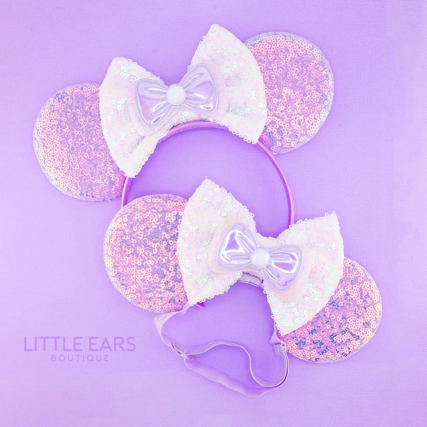 Purple Pearl Mommy & Me Mickey Ears - mickey ears - disney ears - mouse ears headband - little ears boutique