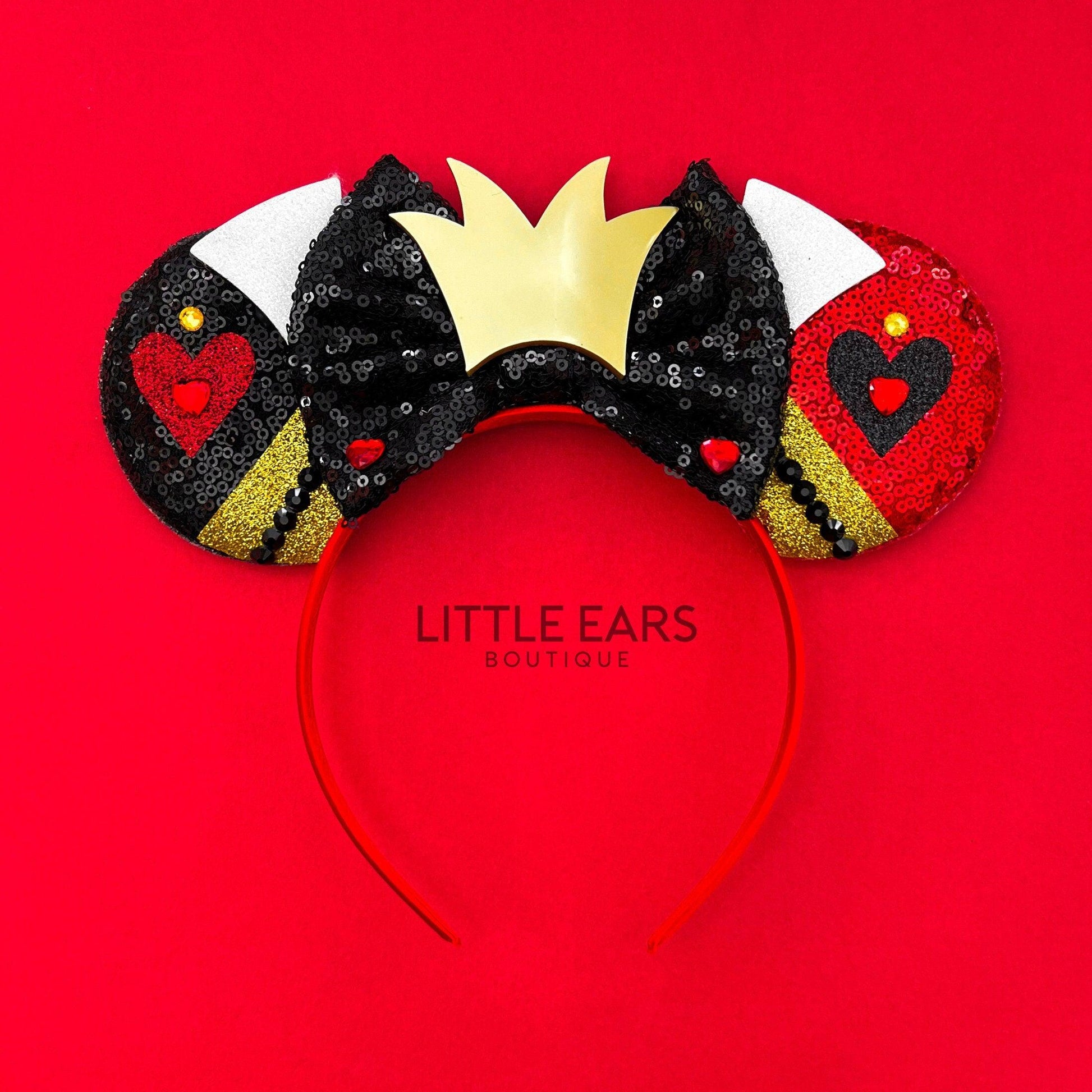Queen of Hearts Mickey Ears- mickey ears disney headband mouse