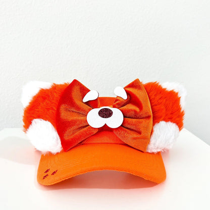 Red Panda Mickey Visor- mickey ears disney headband mouse