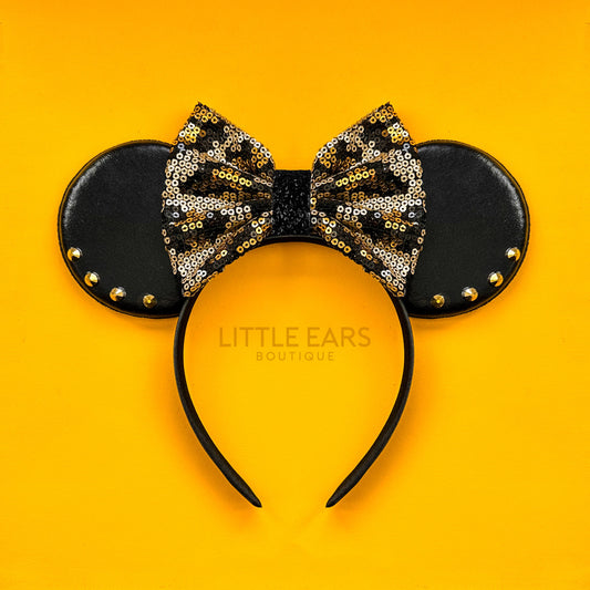 Safari Black Mickey Ears - mickey ears - disney ears - mouse ears headband - little ears boutique