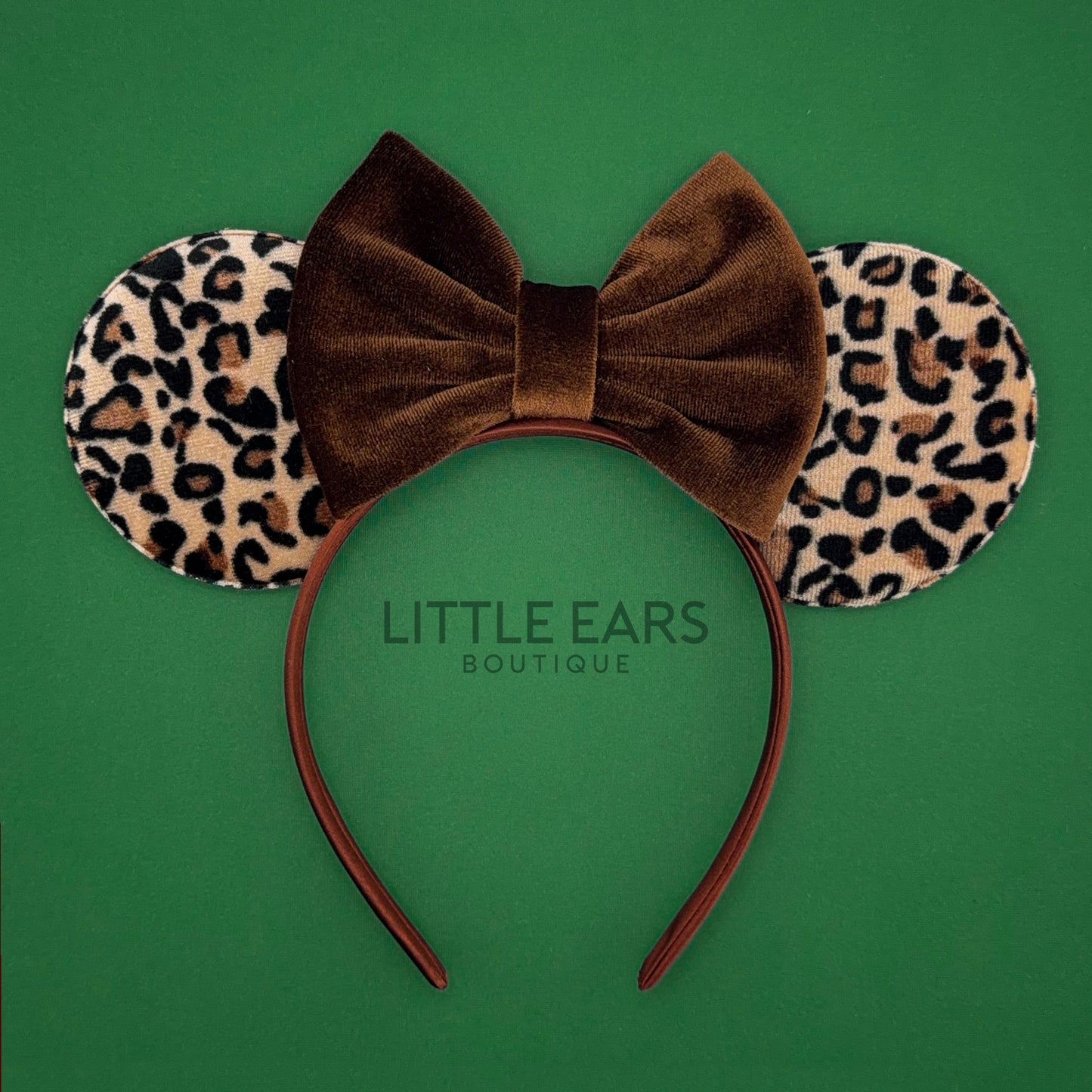 Safari & Brown Velvet Mickey Ears