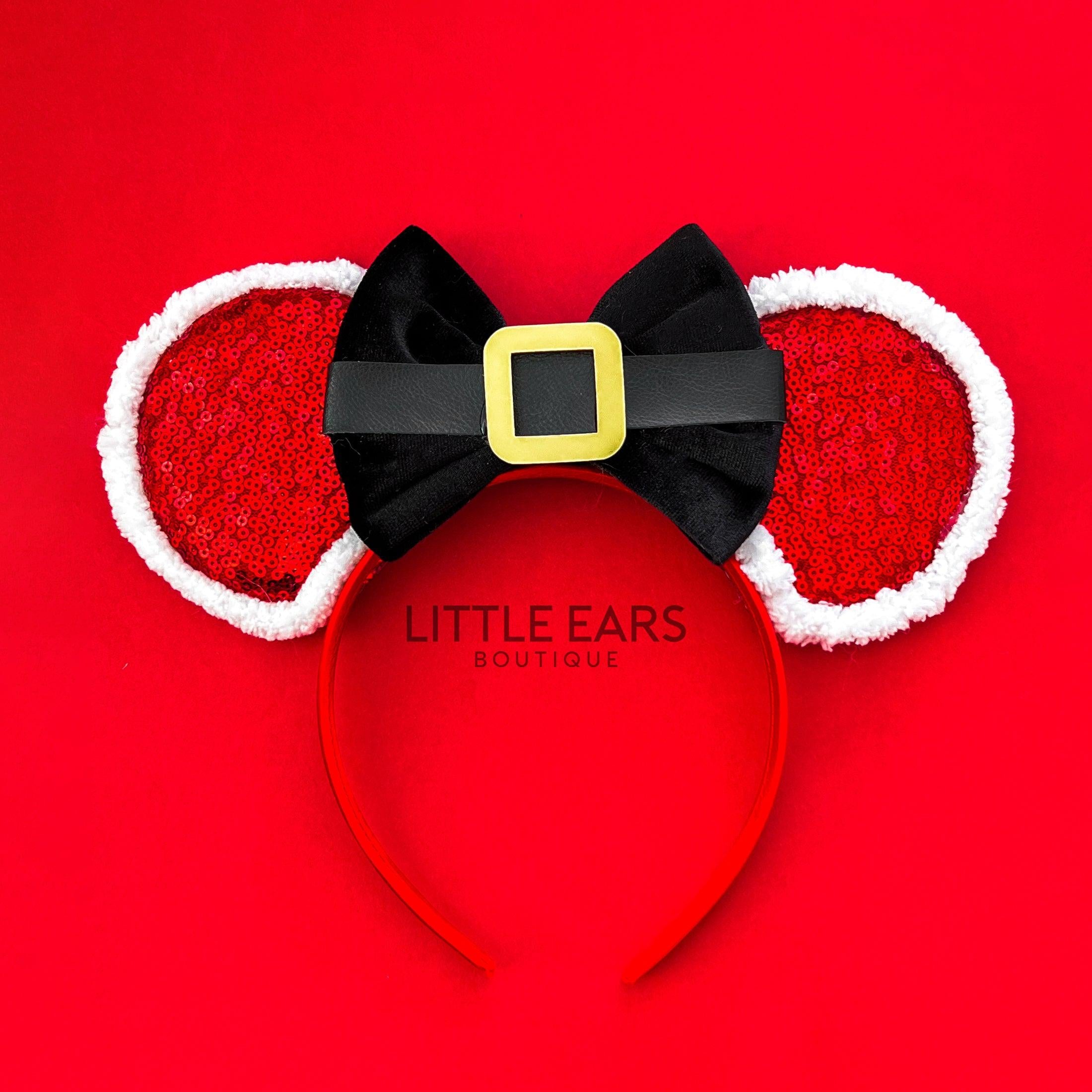 Santa Mickey Ears - Mouse Ears Headband – Little Ears Boutique