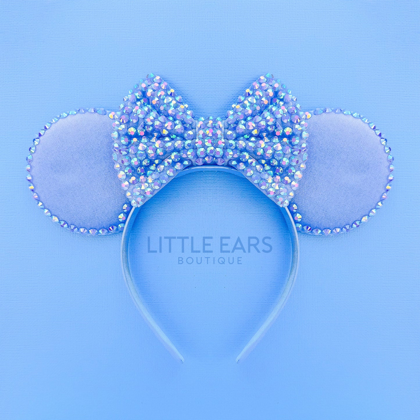 Shiny Blue Mickey Ears - mickey ears - disney ears - mouse ears headband - little ears boutique