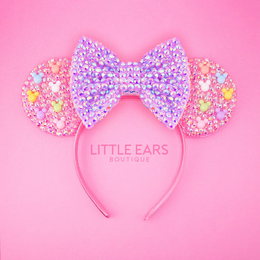 Shiny Purple Mickey Ears - mickey ears - disney ears - mouse ears headband - little ears boutique