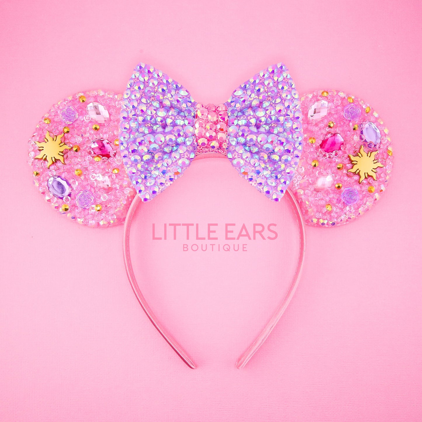 Shiny Rapunzel Mickey Ears - mickey ears - disney ears - mouse ears headband - little ears boutique