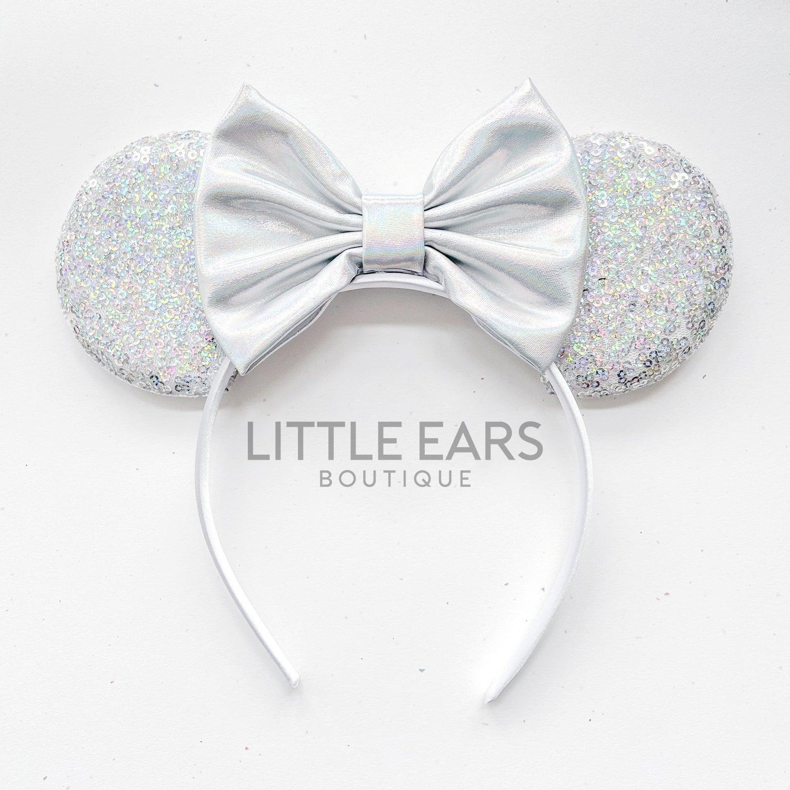 Silver Mickey Ears- mickey ears disney headband mouse