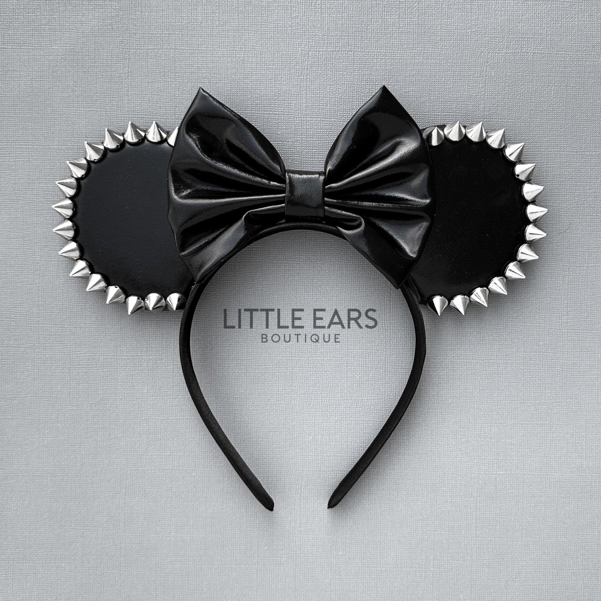 Silver Spikes Mickey Ears- mickey ears disney headband mouse