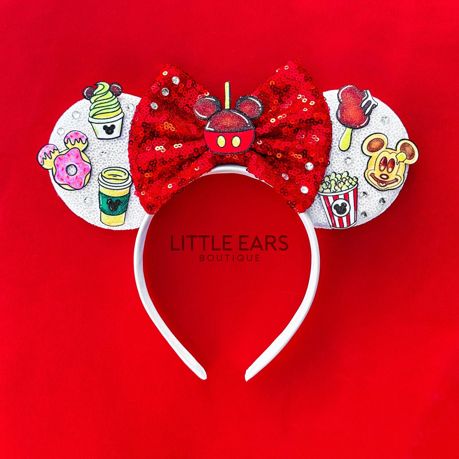 Silver Sparkle Mickey Ears - Mouse Ears Headband – Little Ears Boutique