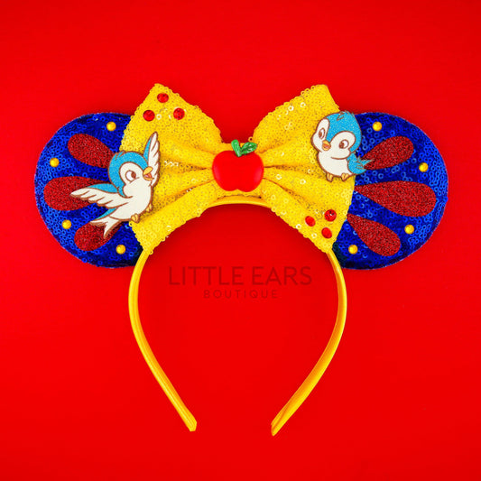 Snow White Birds Mickey Ears- mickey ears disney headband mouse