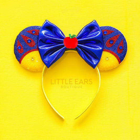 Snow White Mickey Ears - mickey ears - disney ears - mouse ears headband - little ears boutique