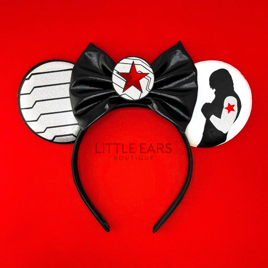 Soldier Winter Mickey Ears - mickey ears - disney ears - mouse ears headband - little ears boutique