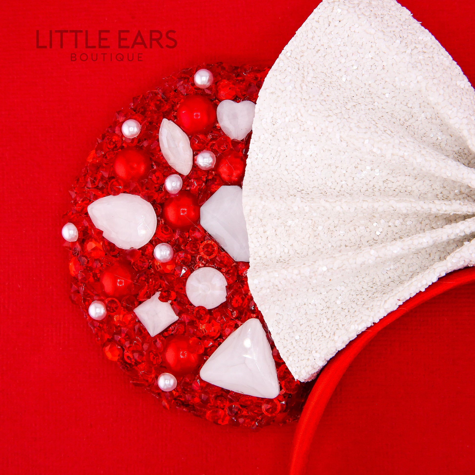 Christmas Charms Sparkle Mickey Ears- mickey ears disney headband mouse