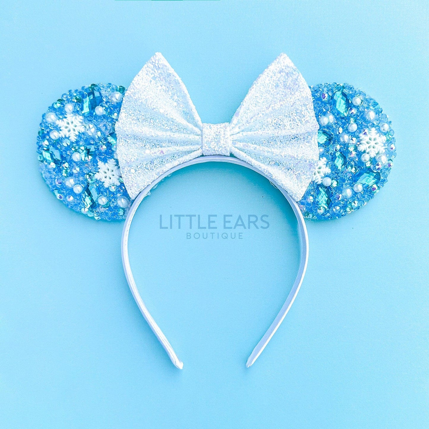Elsa Sparkle Mickey Ears- mickey ears disney headband mouse