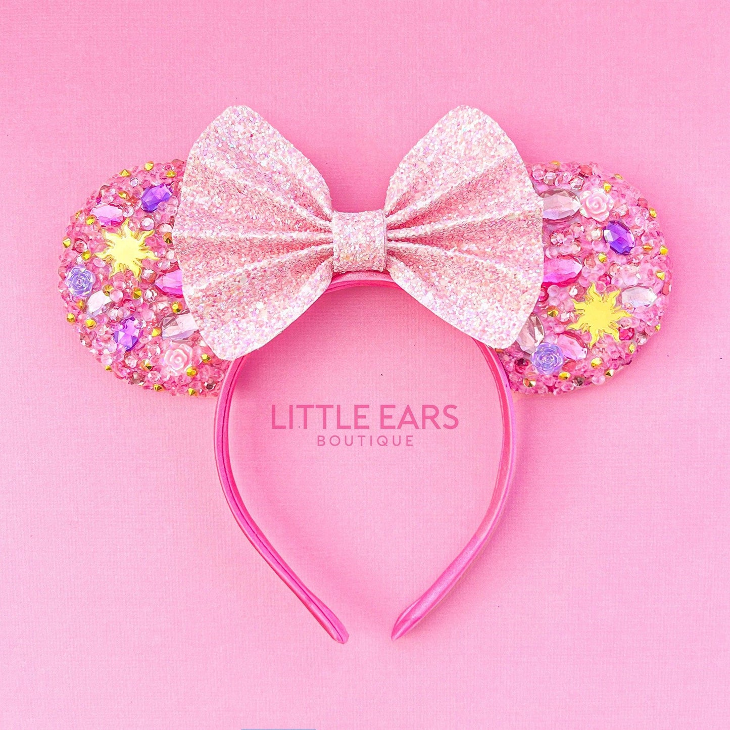 Rapunzel Sparkle Mickey Ears- mickey ears disney headband mouse