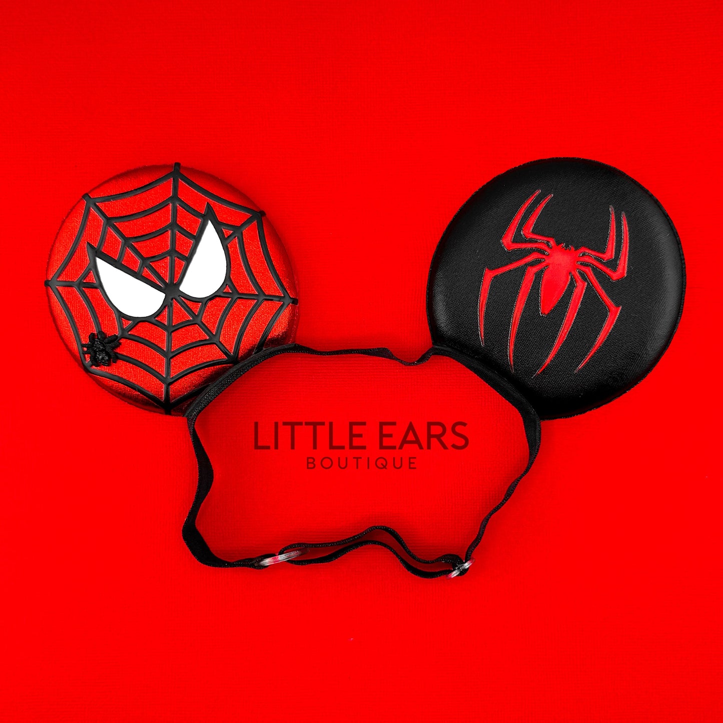 Spiderman Elastic Mickey Ears - mickey ears - disney ears - mouse ears headband - little ears boutique