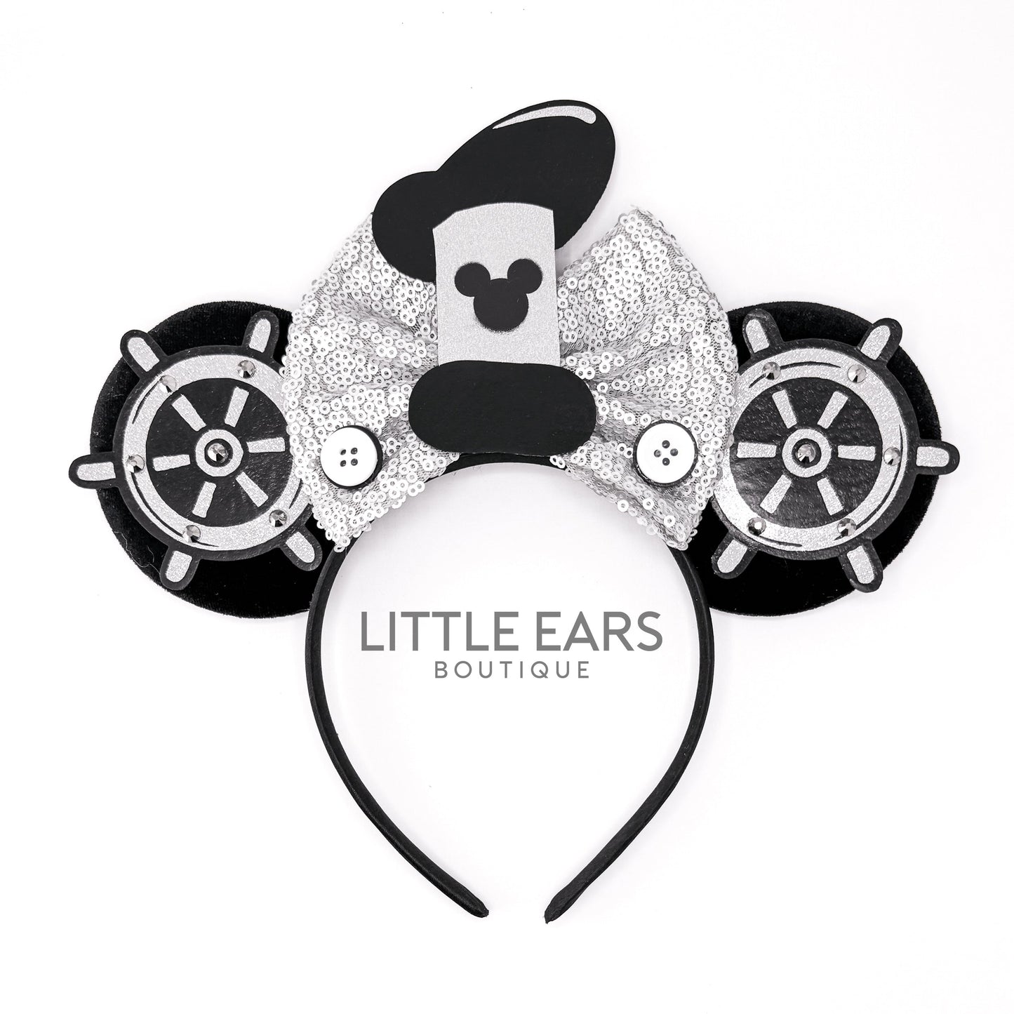 Steamboat Mickey Ears - mickey ears - disney ears - mouse ears headband - little ears boutique