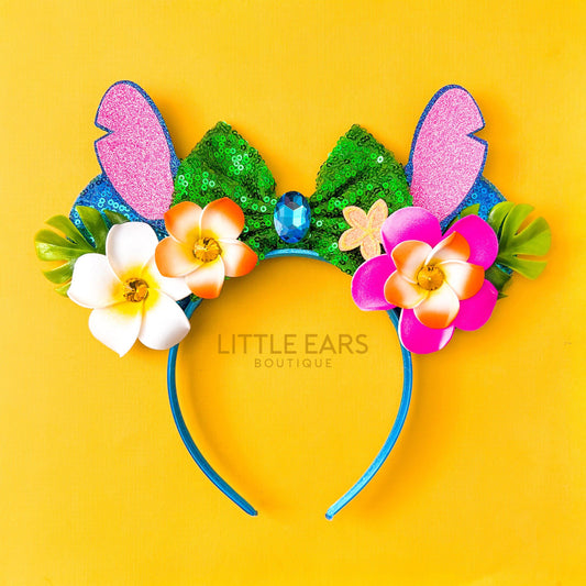 Stitch Hawaii Mickey Ears- mickey ears disney headband mouse