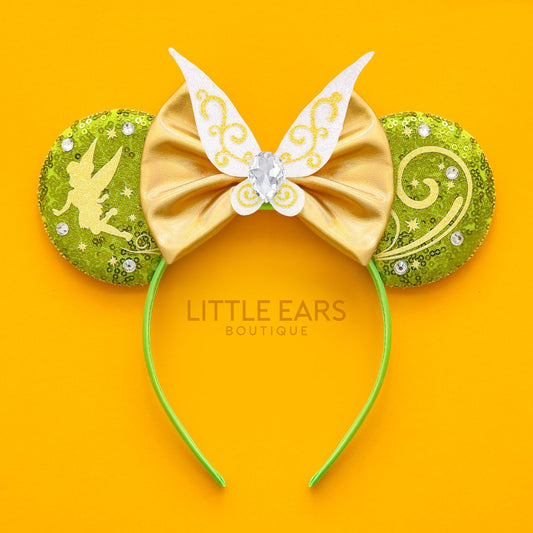 Tinker Mickey Ears - mickey ears - disney ears - mouse ears headband - little ears boutique