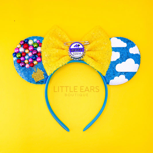 Up Mickey Ears - mickey ears - disney ears - mouse ears headband - little ears boutique