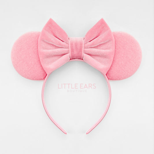 Pink Velvet Mickey Ears