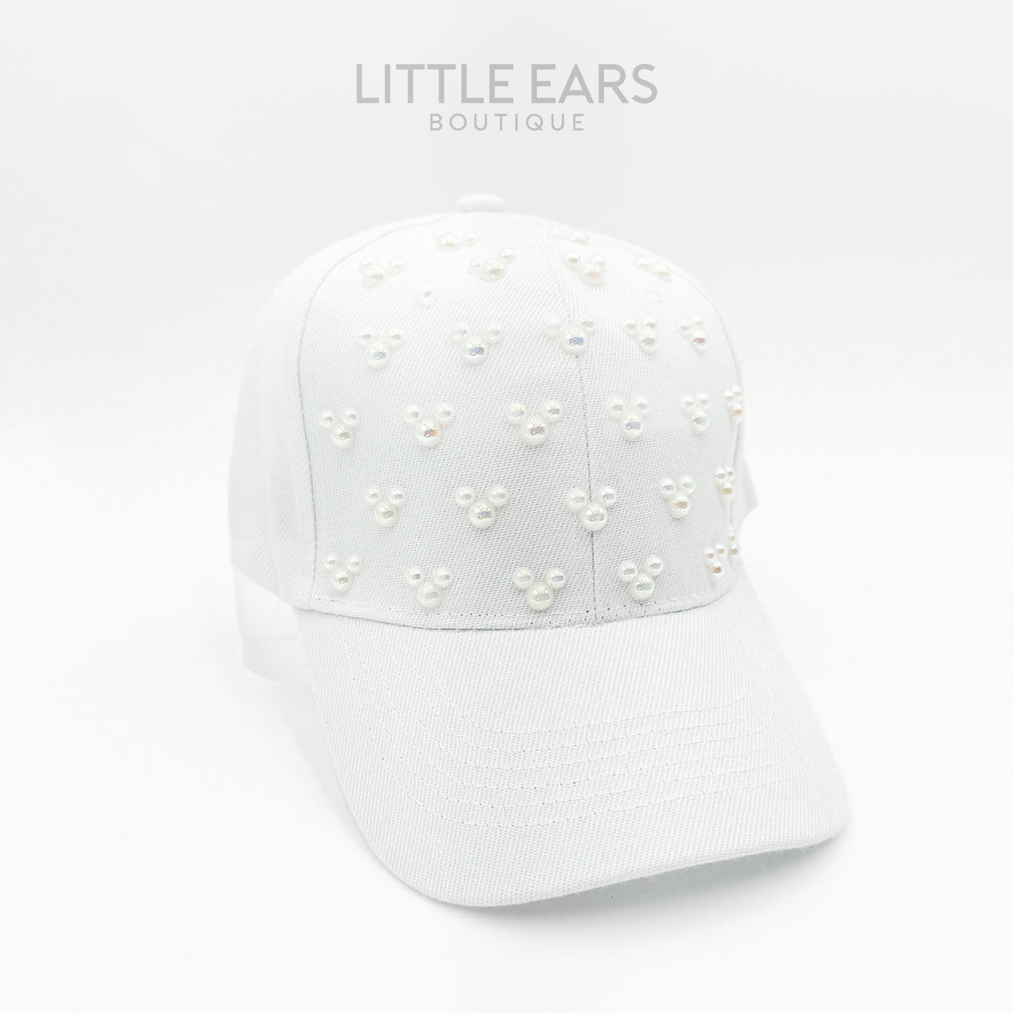 White Pearls Mickey Hat