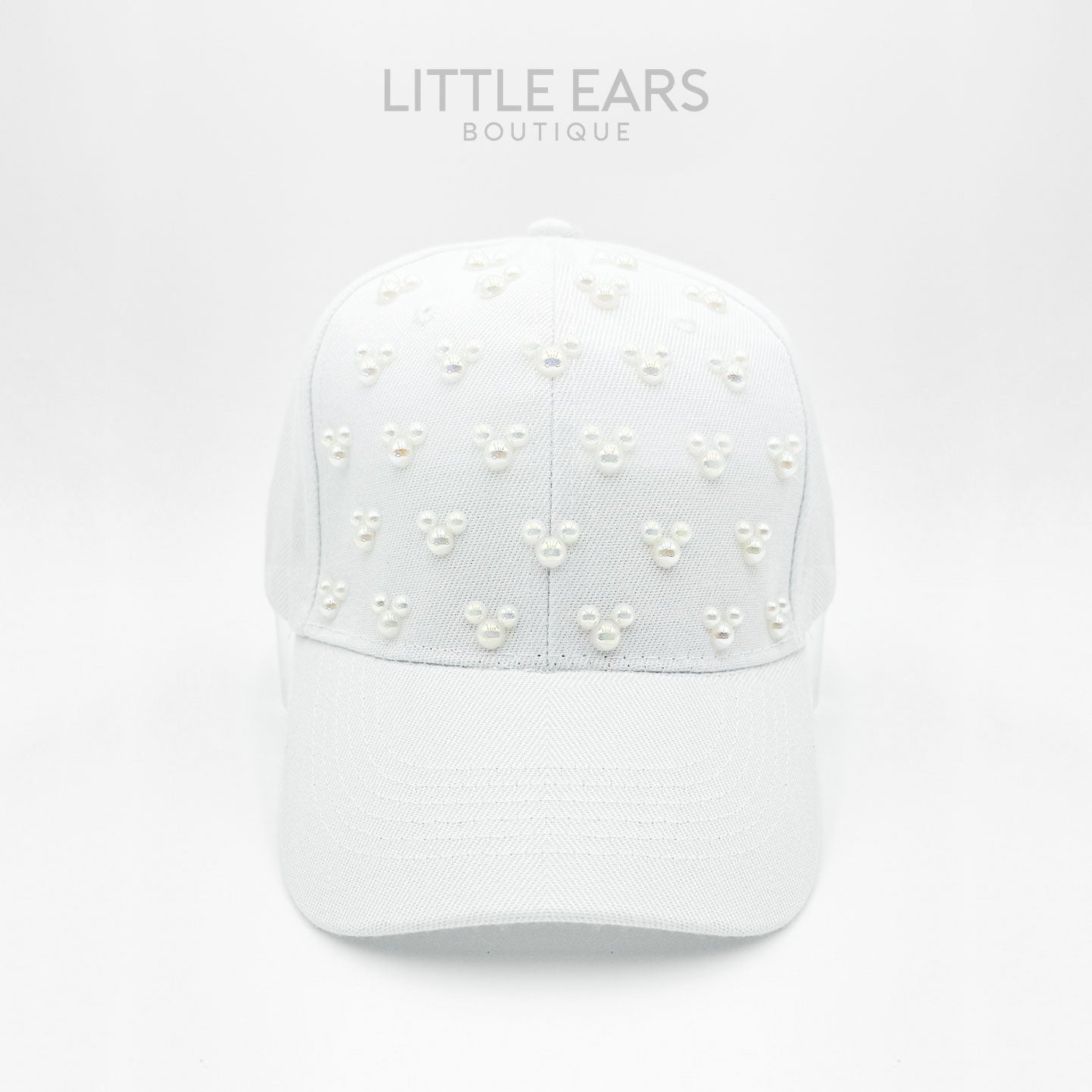 White Pearls Mickey Hat