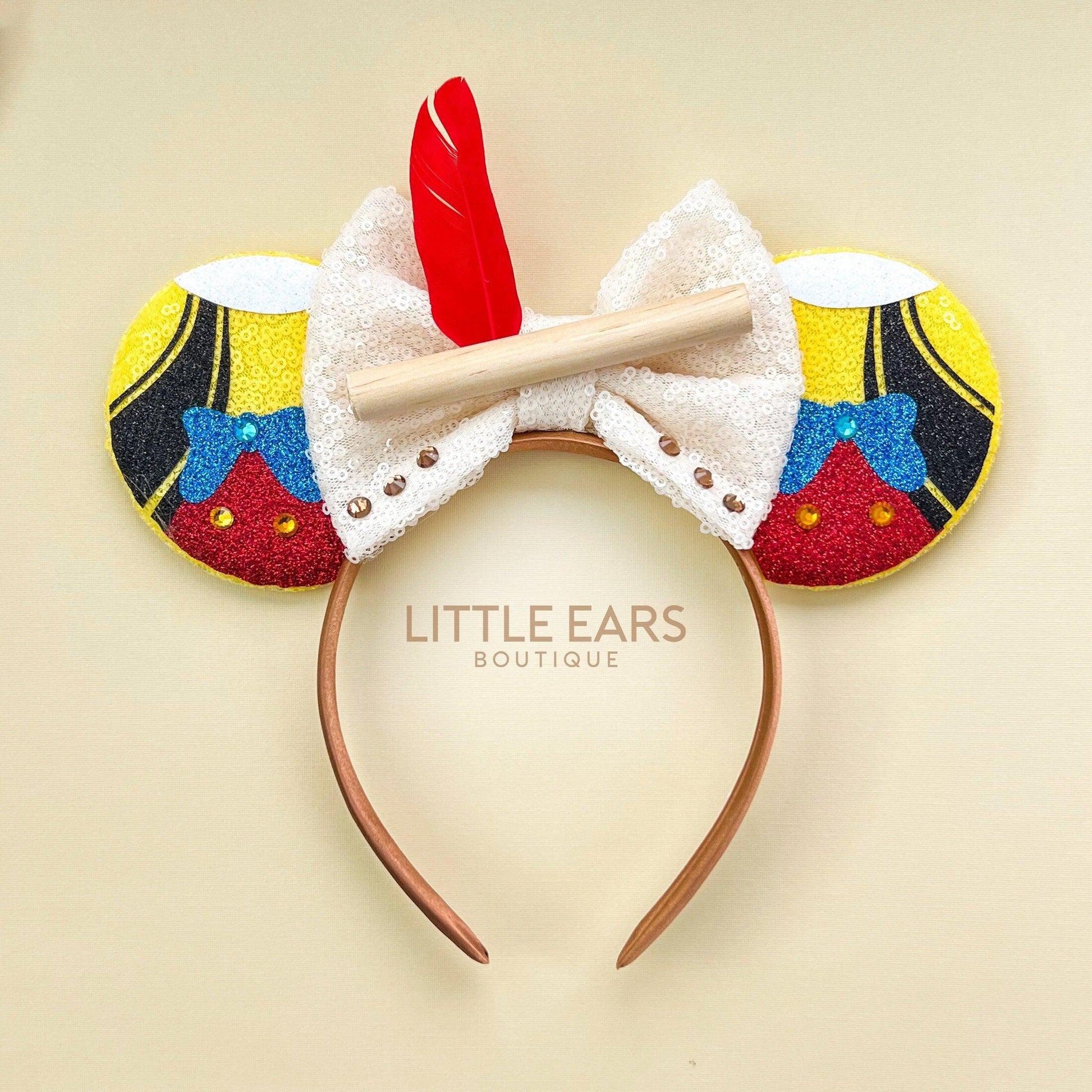 Wooden Boy Mickey Ears- mickey ears disney headband mouse
