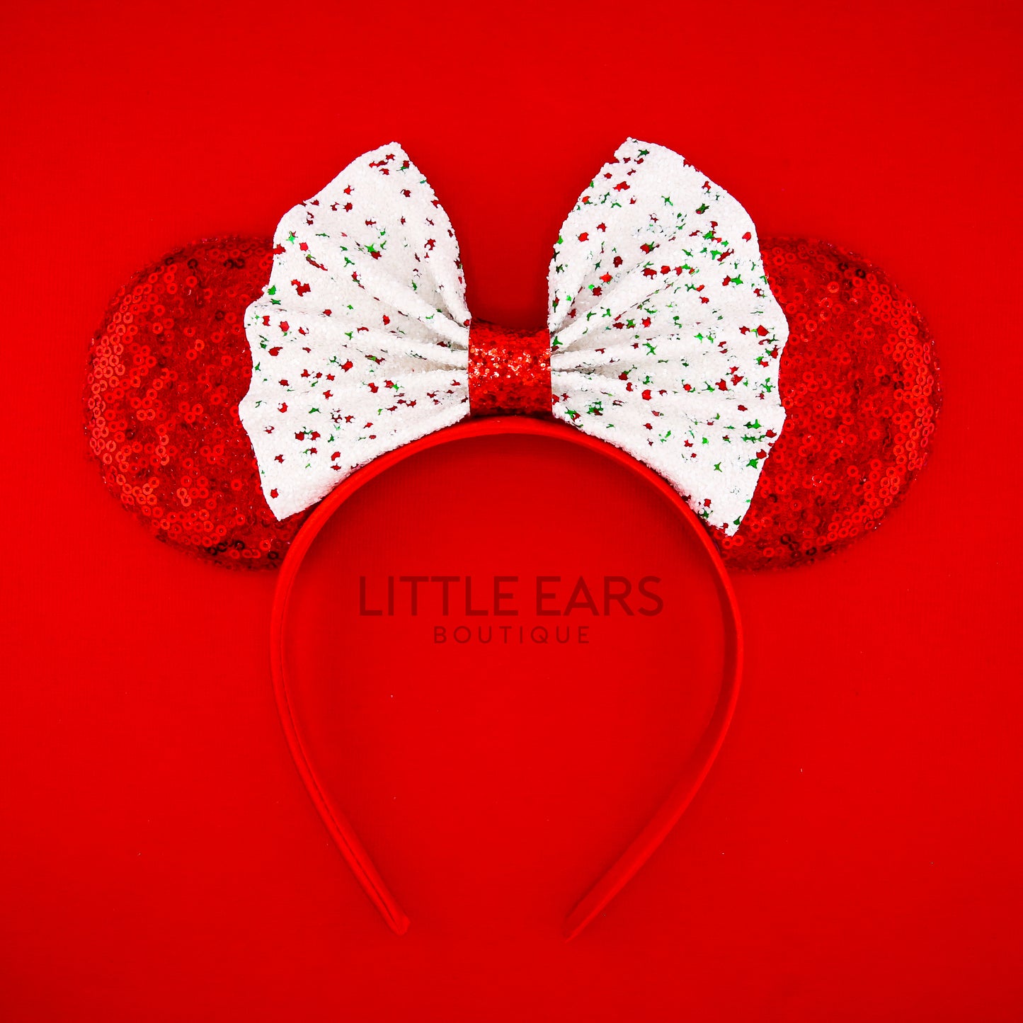 Glitter Christmas Mickey Ears